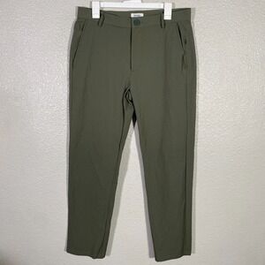 Brady Pants Mens 33x30 Green Golf Stretch Chino Performance‎ Casual Straight